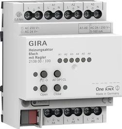 Aktuator ogrevanja, 6-kratni z regulatorjem
