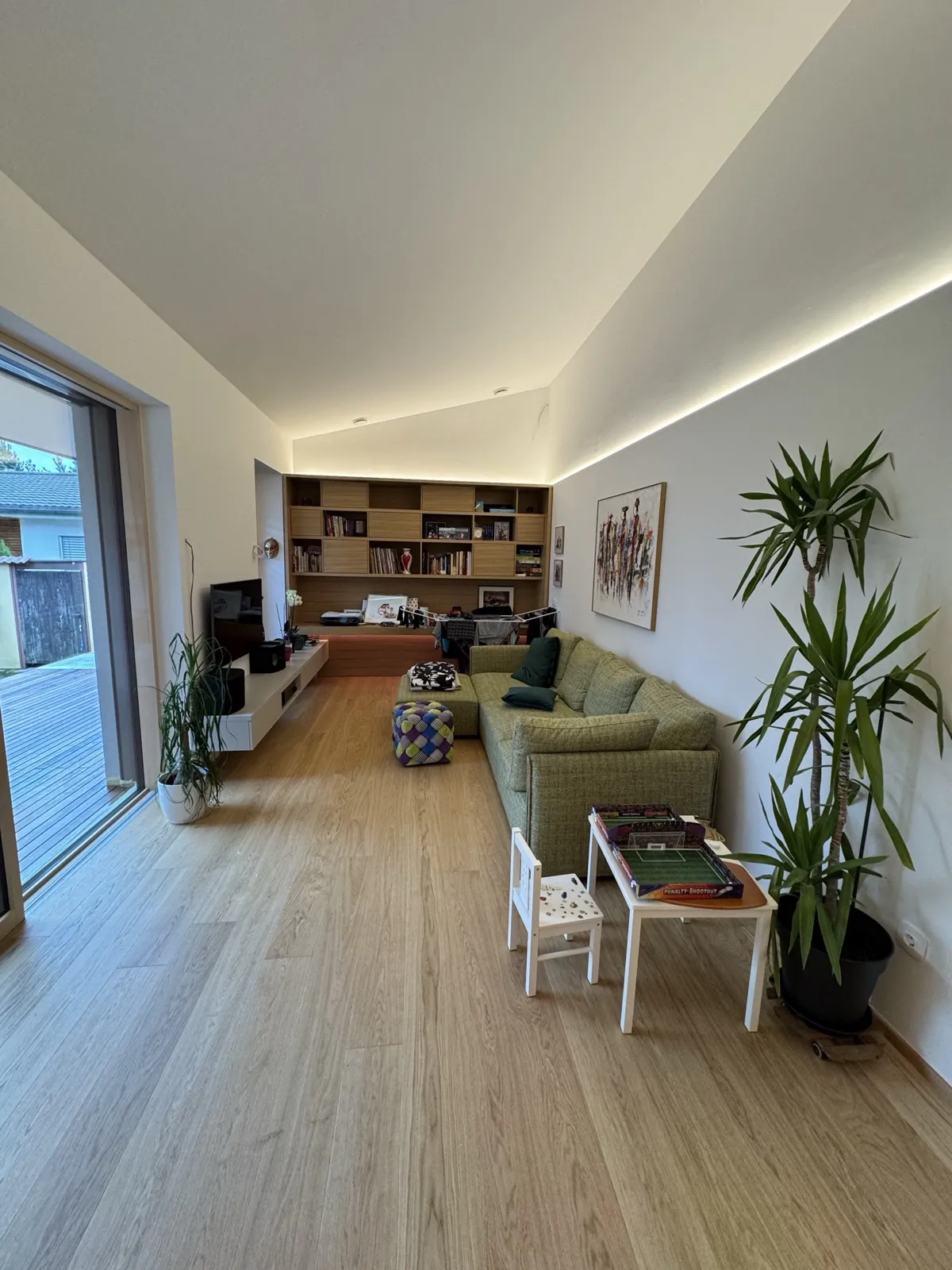 Dnevna soba – potek prenove – Vrstna hiša Ljubljana Rudnik