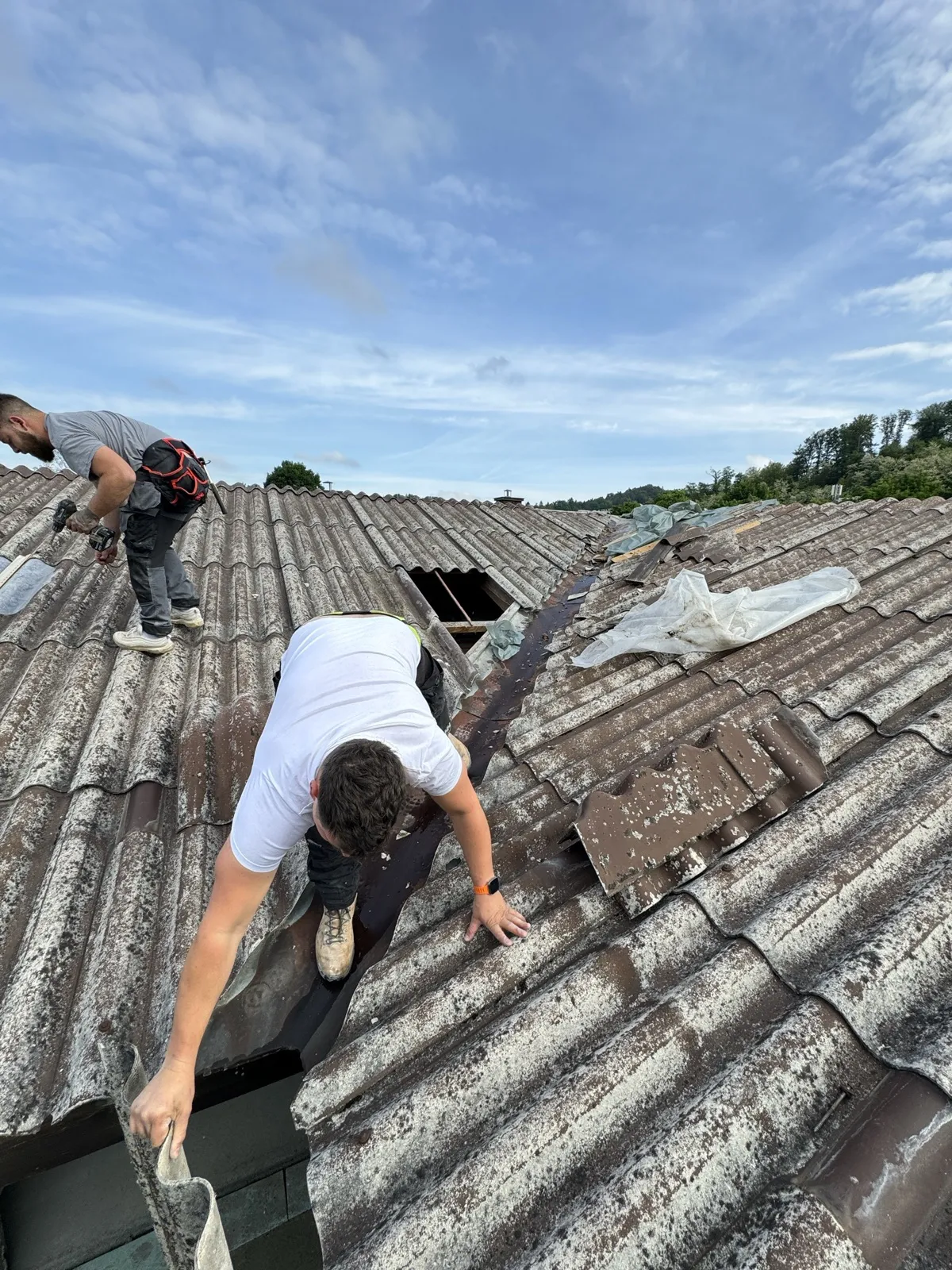 Streha in fasada – potek prenove – Vrstna hiša Ljubljana Rudnik
